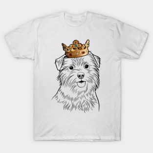 Norfolk Terrier Dog King Queen Wearing Crown T-Shirt